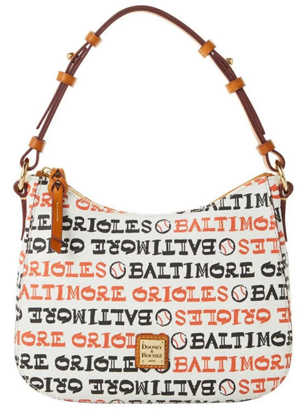 Dooney & Bourke MLB Baltimore Orioles Small Kiley Hobo Shoulder Bag